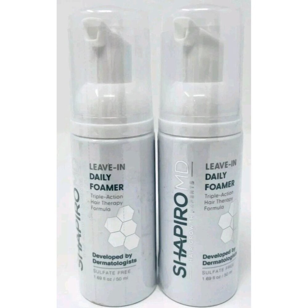 (2-Pack) Shapiro MD Leave In Daily Foamer For Hair Loss 1.69oz